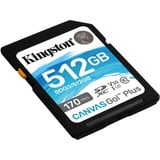 Kingston Canvas Go! Plus SDXC 512GB geheugenkaart Zwart, UHS-I U3, Class 10, A2