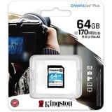 Kingston Canvas Go! Plus SDXC 64 GB geheugenkaart Zwart, UHS-I U3, Class 10, A2