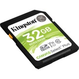 Kingston Canvas Select Plus 32 GB SDHC geheugenkaart Zwart, UHS-I (U3), Class 10