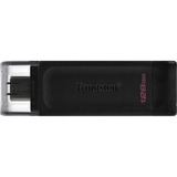 Kingston DataTraveler 70 128 GB usb-stick Zwart, DT70/128GB, USB-C 3.2 Gen 1