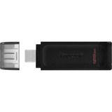 Kingston DataTraveler 70 128 GB usb-stick Zwart, DT70/128GB, USB-C 3.2 Gen 1