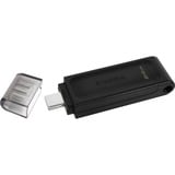 Kingston DataTraveler 70 64 GB usb-stick Zwart, DT70/64GB, USB-C 3.2 Gen 1