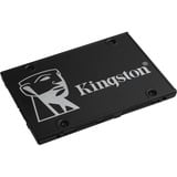 Kingston KC600 256 GB SSD Zwart, SKC600/256G, SATA 600