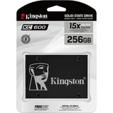 Kingston KC600 256 GB SSD Zwart, SKC600/256G, SATA 600