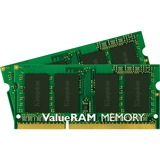 Kingston ValueRAM 8 GB DDR3L-1600 Kit laptopgeheugen KVR16LS11K2/8, ValueRAM, LV
