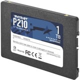 Patriot P210, 1 TB SSD Zwart, P210S1TB25, SATA III