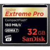 SanDisk Extreme PRO CompactFlash 32 GB geheugenkaart Zwart, SDCFXPS-032G-X46