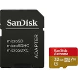 SanDisk Extreme microSDHC 32 GB  geheugenkaart UHS-I U3, Class 10, V30, A2, incl. Adapter
