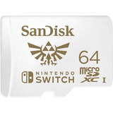 SanDisk MicroSDXC for Nintendo Switch geheugenkaart Wit, UHS-I U3, V30