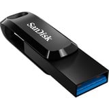 SanDisk Ultra Dual Drive Go 128 GB usb-stick Zwart, USB-A 3.2 (5 Gbit/s), USB-C 3.2 (5 Gbit/s)
