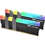Thermaltake 16 GB DDR4-4600 Kit werkgeheugen Zwart, R009D408GX2-4600C19A, TOUGHRAM RGB, XMP