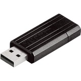 Verbatim PinStripe USB Drive 16 GB usb-stick Zwart, USB 2.0