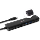 Club 3D CSV-1592 USB Type C 7-in-1 Hub dockingstation Zwart