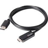 Club 3D DisplayPort 1.4 Cable to HDMI 2.0b Active Adapter, 2m kabel Zwart, CAC-1082