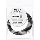 Club 3D DisplayPort 1.4 - DisplayPort 1.4 male-male kabel Zwart, 2 meter