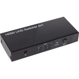 Club 3D HDMI 2.0 UHD Switchbox 4 ports adapter Zwart, CSV-1370