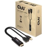 Club 3D HDMI naar DisplayPort Active Adapter 0,25 meter, 4K 60 Hz