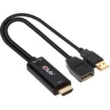 Club 3D HDMI naar DisplayPort actieve adapter 0,25 meter, 4K