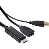 Club 3D HDMI naar DisplayPort adapter Zwart, 0,18 meter