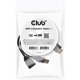 Club 3D HDMI to DisplayPort Adapter Zwart
