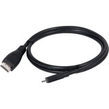 Club 3D Micro HDMI to HDMI 2.0 4K 60Hz, 1m kabel Zwart, CAC-1351