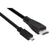 Club 3D Micro HDMI to HDMI 2.0 4K 60Hz, 1m kabel Zwart, CAC-1351