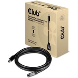 Club 3D Mini DisplayPort - DisplayPort 1.4 (Female) verlengkabel, 1m Zwart, CAC-1121