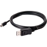 Club 3D Mini DisplayPort > Displayport 1.4 HBR3 kabel Zwart, 2 meter