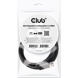 Club 3D Mini-DisplayPort naar DisplayPort 1.2 kabel Zwart, 2 meter