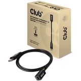 Club 3D Mini-DisplayPort naar DisplayPort 1.4 (male) verlengkabel Zwart, 1 meter