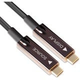 Club 3D USB-C Gen 2 Active Optical A/V Unidirectional M/M kabel Zwart, 20 meter