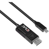 Club 3D USB-C > DisplayPort 1.4  adapter Zwart, 1,8 meter