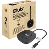 Club 3D USB Type C 3.2 Gen 1 MST Hub DisplayPort 1.4 Triple Monitor dockingstation Zwart