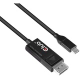 Club 3D USB Type C - DisplayPort 1.4 kabel, 1.8m adapter Zwart, 8K 60Hz, CAC-1557