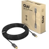 Club 3D  Ultra High Speed AOC HDMI 2.1 Gecertificeerde unidirectioneel kabel Zwart, 20 meter, 4K 120Hz, 8K 60Hz, 48Gbps