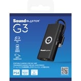 Creative Sound Blaster G3 geluidskaart Zwart, PlayStation 4, Nintendo Switch, PC, en Mac