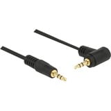 DeLOCK 3,5 mm male > 3.5 mm male kabel Zwart, 1 meter