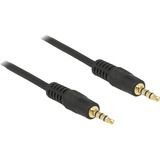 DeLOCK 3,5 mm male > 3.5 mm male kabel Zwart, 1 meter