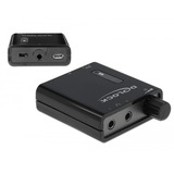 DeLOCK Portable Stereo Hoofdtelefoon versterker Zwart