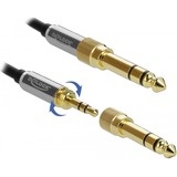 DeLOCK Stereo Jack verlengkabel 3,5 mm 3 Pin mannelijk > vrouwelijk Zwart
