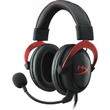HyperX Cloud II, 7.1 virtual surround gaming headset Zwart/rood, Pc, Mac, PlayStation 4, Xbox One