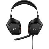 Logitech G332 Wired  over-ear gaming headset Zwart/rood, PC, PlayStation 4 / 5, Xbox One (Series X|S), Nintendo Switch, Mobile