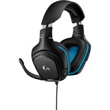 Logitech G432 7.1 Surround Sound Wired  over-ear gaming headset Zwart/blauw, Pc, PlayStation 4, PlayStation 5, Xbox One, Xbox Series X|S, Nintendo Switch