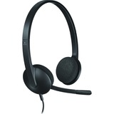 Logitech USB H340 on-ear headset Zwart, Retail