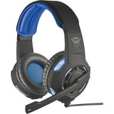 Trust GXT 350 Radius 7.1 Surround Headset gaming headset Zwart/blauw, 22052, Pc