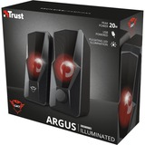Trust GXT 610 Argus Illuminated 2.0 Speaker Set luidspreker Zwart, 23737