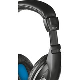 Trust Quasar Headset Zwart/blauw, 21661, Pc