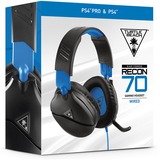 Turtle Beach Recon 70 gaming headset Zwart/blauw