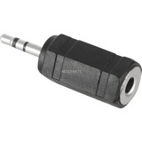 goobay Adapter 2.5 mm male Jack > 3.5 mm female port Zwart/zilver, Stereo