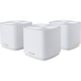 ASUS ZenWiFi AX Mini (XD4), 3 stuks mesh router Wit, 1x Router (XD4R), 2x Node (XD4N)
